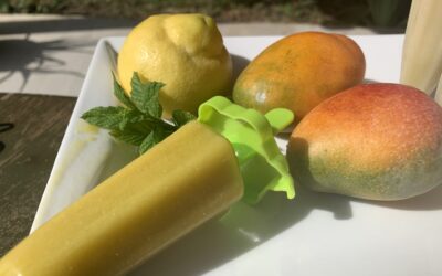 Sucettes glacées à la mangue