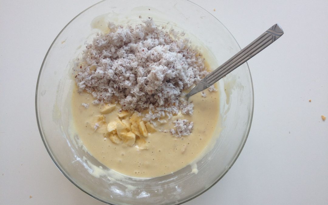 Bizcocho con pulpa de leche de coco