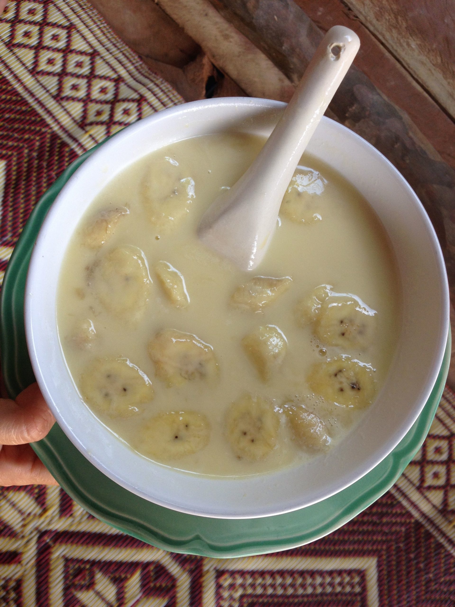 Leche de coco con banana – Postre tailandés - Vegan Milker