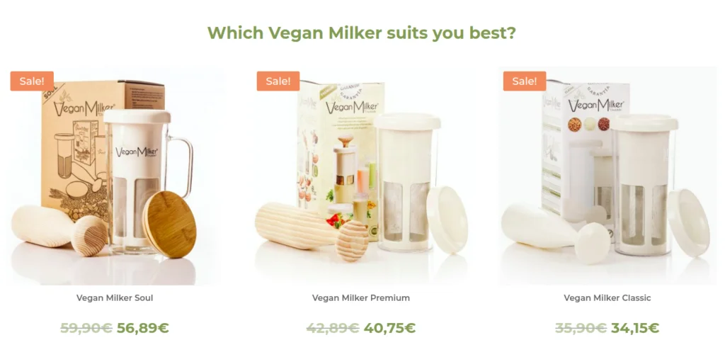 Vegan milker premium wooden mortar